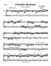 Chorinho Bachiano (For J.S. Bach) - lead sheet for flute
