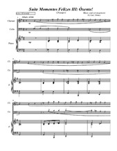 Momentos Felizes Suite Part III - Óxente! - full score for piano, cello, clarinet
