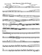 Momentos Felizes Suite Part III - 'Óxente' - cello part