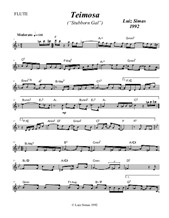 Teimosa (Stubborn Gal) - lead sheet for flute