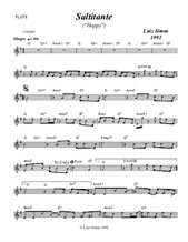 Saltitante (Hoppy) - lead sheet for flute